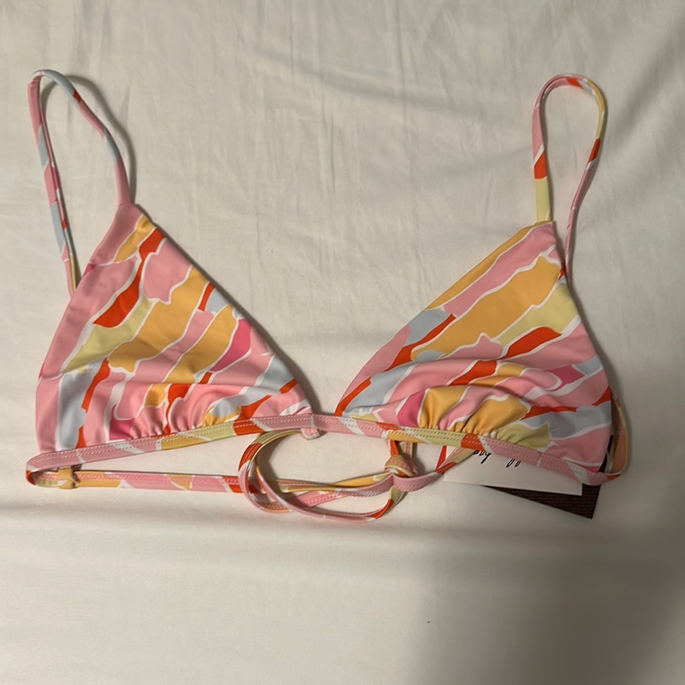 Jacks surfboard colorful Patterned Bikini Top
